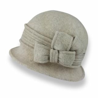Dámský zimní klobouček W-0126/960 světle béžový