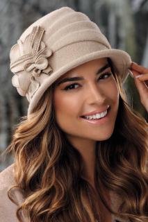 Elegantní dámský zimní klobouk W-0636/284 béžový