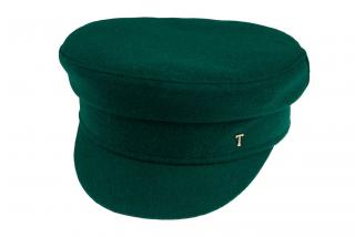 Kapitánka - čepice s kšiltem TONAK 006/19 tmavě zelená VELIKOST: 55
