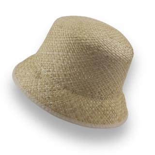 Krumlovanka Holoklobouk - nahatý klobouk Bucket 100% Paglia KRH-P-0005/uni