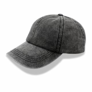Kšiltovka Canvas baseball - 100% bavlna - Washed cotton - více barev VYBERTE BAREVNOU VARIANTU: antracit