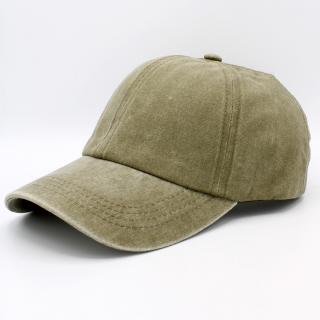 Kšiltovka Canvas baseball - 100% bavlna - Washed cotton - více barev VYBERTE BAREVNOU VARIANTU: zelená