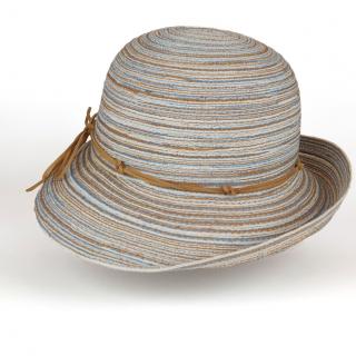 Letní béžový dámský klobouk nemačkavý Fa-43485