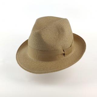 Letní klobouk  Fedora 43314 béžový VELIKOST: M