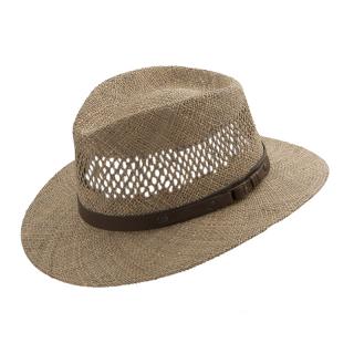 Letní klobouk Fedora mořská tráva 40242 VELIKOST: M