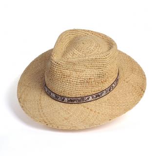 Letní klobouk Fedora z rafie Ka-KPL-102 v přírodní barvě VELIKOST: 55