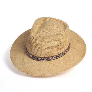 Letní klobouk Fedora z rafie Ka-KPL-102 v přírodní barvě Vyberte velikost: 57