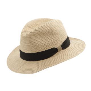 Letní klobouk  Trilby 38042 natural VELIKOST: L