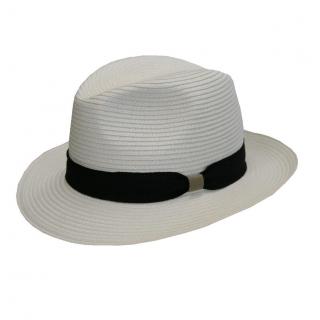 Letní klobouk  Trilby Fa-38042 bílý VELIKOST: L