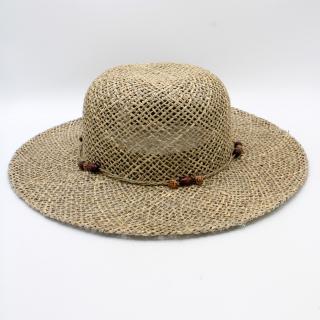 Letní klobouk z mořské trávy P-Y402 VELIKOST: M
