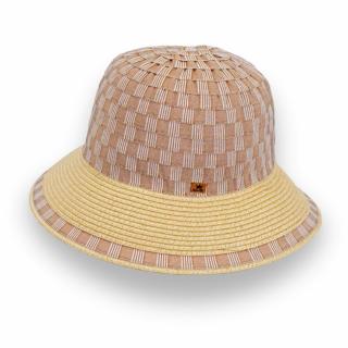 Letní nemačkavý klobouk Bucket Ba-30245506 v béžové barvě s regulací velikosti VYBERTE BAREVNOU VARIANTU: béžová
