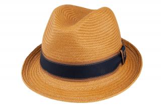 Letní slaměnný klobouk TONAK Trilby Phillipe 36016 LT Brown hnědý VELIKOST: 55