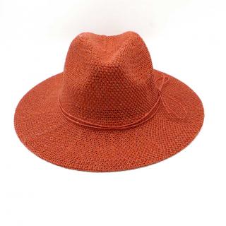 Letní slaměný klobouk Fedora P-12864 - více barev VYBERTE BAREVNOU VARIANTU: červená