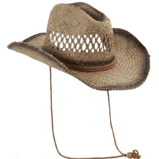 Letní slaměný westernový klobouk Bushman Fa-41040 VELIKOST: L
