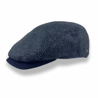 Modro-šedá pánská zimní bekovka   (skryté klapky na uši) Ho-024-JP-10 Vyberte velikost: 56