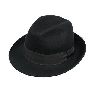 Pánský vlněný klobouk Trilby Ba-30007524/500 černý Vyberte velikost: 61