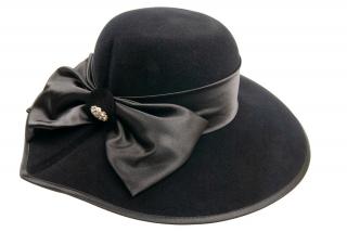 Plstěný klobouk TONAK 53408/17 černý Q 9030 VELIKOST: 56