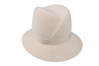 Plstěný klobouk TONAK 53608/19 bílý  Q 7009 VELIKOST: 56