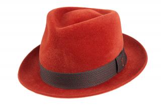 Plstěný klobouk TONAK Fedora Benny 12924/19 hnědá Q 6008 Vyberte velikost: 61
