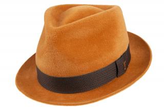 Plstěný klobouk TONAK Fedora Benny 12924/19 skořicový VELIKOST: 56