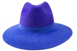 Plstěný klobouk TONAK Fedora Duo  52645/14 modrý  Q 3125 VELIKOST: 57