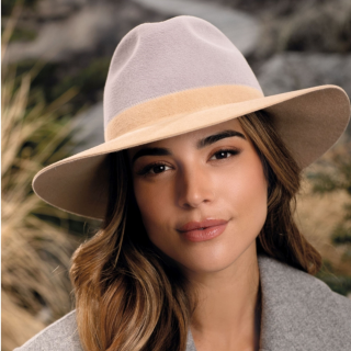 Plstěný klobouk TONAK Fedora Duo Pastel 53708/20/Q8083 světle šedá Vyberte velikost: 58
