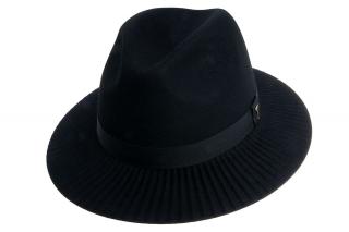 Plstěný klobouk TONAK Fedora Esprite Plan 12779/18 černý Q 9040 Vyberte velikost: 54