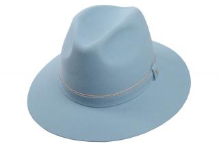 Plstěný klobouk TONAK Fedora Essence Reflex Fil 21153/18 modrý VELIKOST: 54