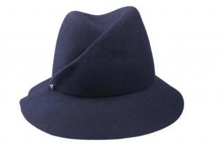 Plstěný klobouk TONAK Fedora Latrán Mini 53135/16 tmavě modrý Q 3050 VELIKOST: 56