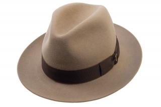 Plstěný klobouk TONAK Fedora Stretti 12515/17/P9470 béžový VELIKOST: 55
