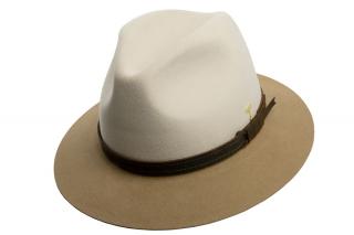 Plstěný klobouk TONAK Fedora Uomo Duo 12730/18 béžový Q 7030 VELIKOST: 55