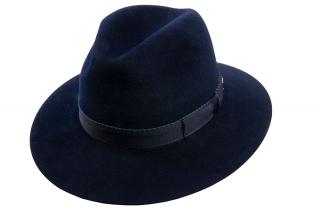 Plstěný klobouk TONAK Fedora Uomo Motivo 12767/18 tmavě modrý Q3333 Vyberte velikost: 57