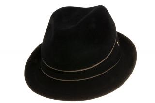 Plstěný klobouk TONAK Trilby Uomo 12757/18 černý Q 9040 Vyberte velikost: 56