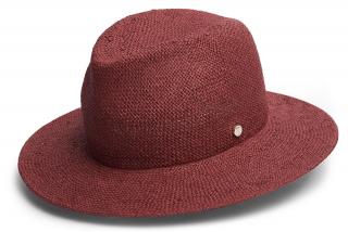 Slaměný klobouk TONAK Fedora Florence T-36028 BURGUNDY skořicový VELIKOST: 55