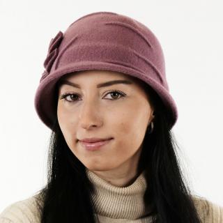 Vlněný dámský klobouk BAREVNÉ VARIANTY: šeřík