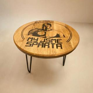 Konferenční stolek - my jsme sparta 50cm