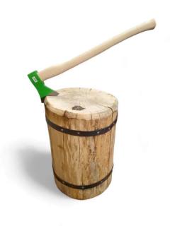 štípací špalek ( v70-80 x š 30-40cm ) Okovaný