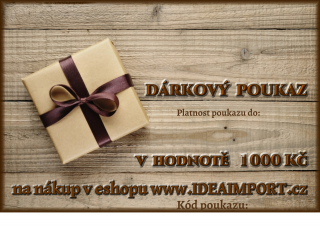 DÁRKOVÝ POUKAZ na výběr zboží
