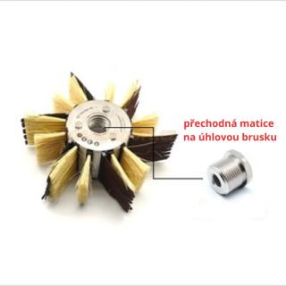 přechodka - M 14 / M 22 pro brusný větrník  EZ 65 (k nasazení na úhlovou brusku)