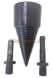 Štípací trn - široký kuželový štípač dřeva - 42x100 mm (stopka HEX-6,4 mm/SDS+)