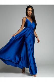 Dlouhé UNI šaty Adel, Královsky modré