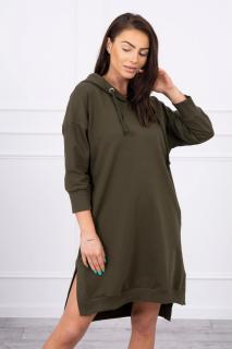 Oversize mikinové šaty Khaki UNI