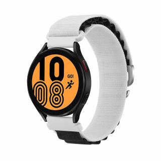 Alpský řemínek pro chytré hodinky 22mm Velikost: 22mm, Barva: Bílo-černá