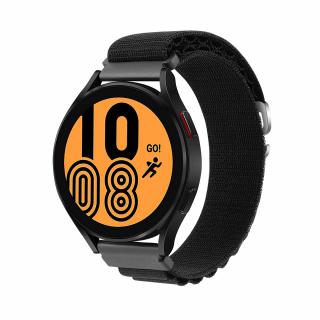 Alpský řemínek pro chytré hodinky 22mm Velikost: 22mm, Barva: Černá