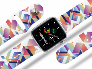 Apple watch řemínek Indiánský vzor Barva: Bílá, Rozměr: 38/40/41mm