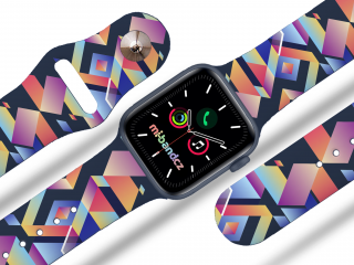 Apple watch řemínek Indiánský vzor Barva: Modrá, Rozměr: 38/40/41mm