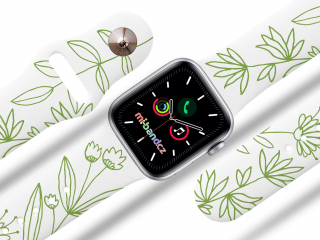 Apple watch řemínek Zelený svět barva pásku: bílá, Rozměr: 42/44/45/49mm