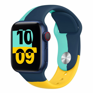 Barevný řemínek pro Apple Watch - Foxtrot Velikost: 38/40/41mm, Obvod zápěstí: M-L (střední až větší obvod zápěstí), Barva: Žlutá