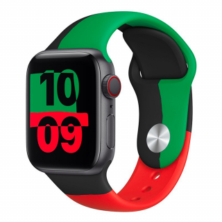 Barevný řemínek pro Apple Watch - Tango Velikost: 42/44/45/49mm, Obvod zápěstí: M-L (střední až větší obvod zápěstí), Barva: Červená