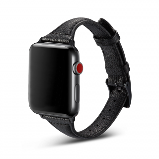 Dámský kožený řemínek pro Apple Watch - Černý Velikost: 38/40/41mm, Barva: Černá